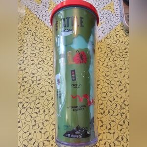Starbucks Seattle Travel Tumbler with Red Lid